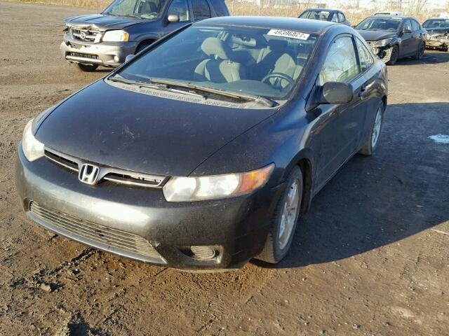 2HGFG11248H007344 - 2008 HONDA CIVIC DX BLACK photo 2