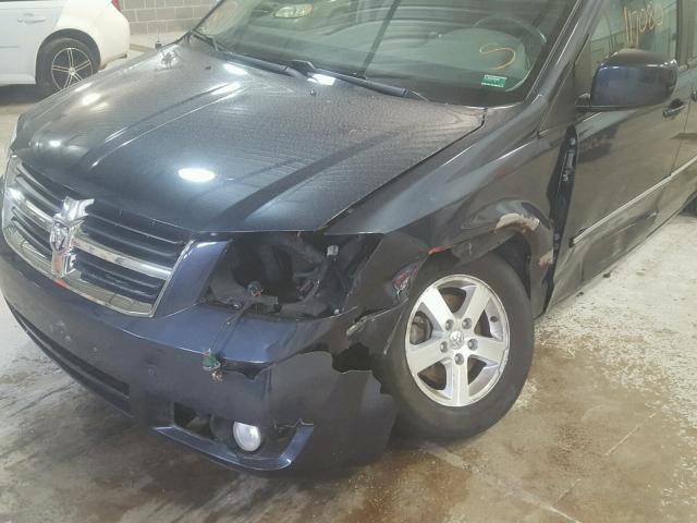 1D8HN54P78B108223 - 2008 DODGE GRAND CARA BLUE photo 9