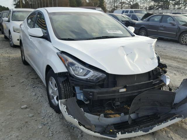 5NPDH4AE9EH479718 - 2014 HYUNDAI ELANTRA SE WHITE photo 1