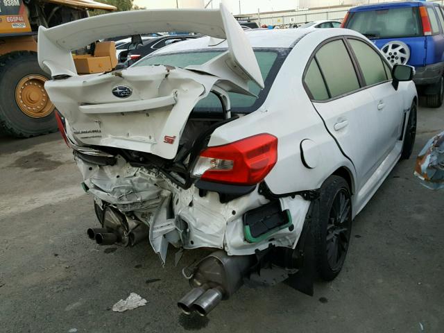 JF1VA2L69F9811451 - 2015 SUBARU WRX STI WHITE photo 4