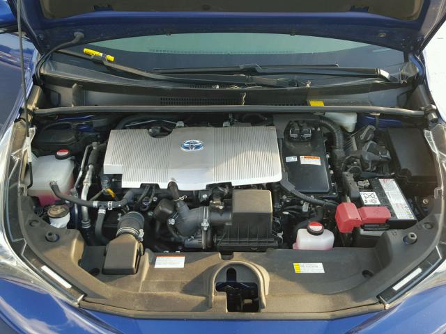 JTDKARFU8G3501232 - 2016 TOYOTA PRIUS BLUE photo 7