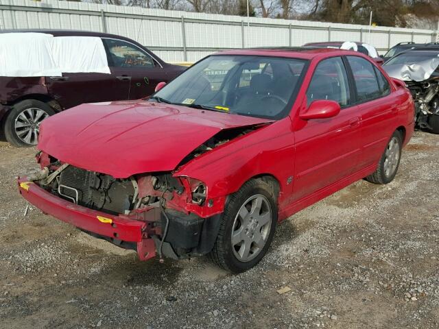 3N1AB51D16L454866 - 2006 NISSAN SENTRA SE- RED photo 2