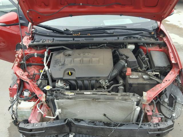 5YFBURHE1EP130741 - 2014 TOYOTA COROLLA L RED photo 7