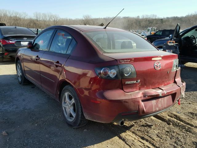 JM1BK32F981129947 - 2008 MAZDA 3 I RED photo 3