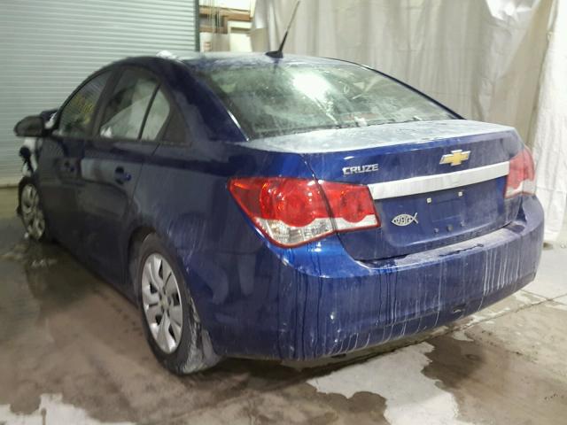 1G1PA5SGXD7165529 - 2013 CHEVROLET CRUZE LS BLUE photo 3