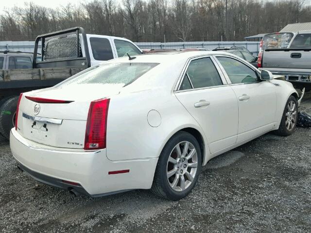 1G6DP57V880116024 - 2008 CADILLAC CTS HI FEA WHITE photo 4