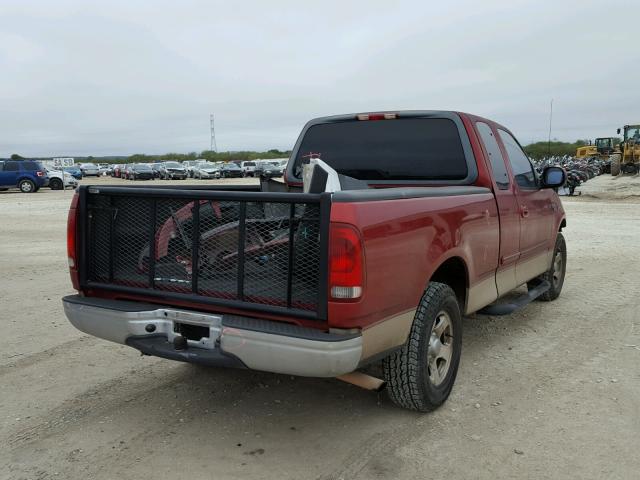 2FTZX172XYCA80198 - 2000 FORD F150 MAROON photo 4