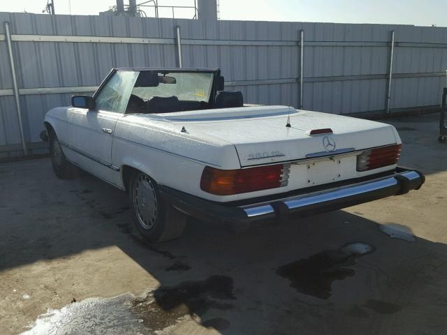 WDBBA45A2BB007570 - 1981 MERCEDES-BENZ 380 SL WHITE photo 3