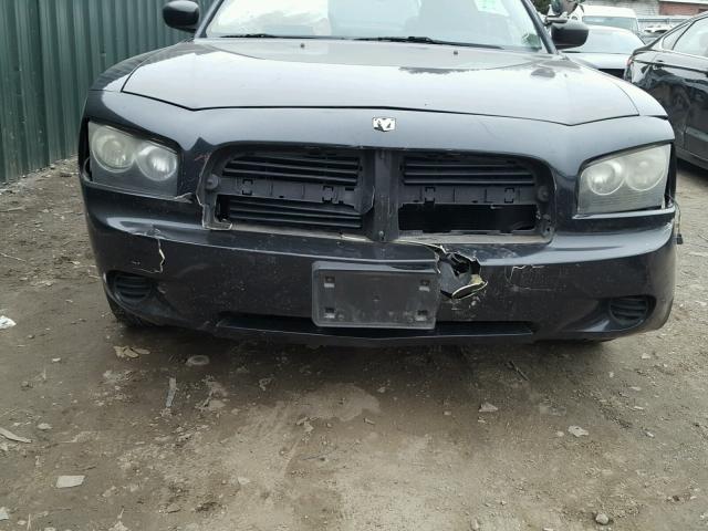 2B3LA43G57H757901 - 2007 DODGE CHARGER SE BLACK photo 9