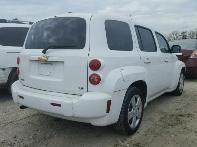3GNDA13D38S548833 - 2008 CHEVROLET HHR LS WHITE photo 4