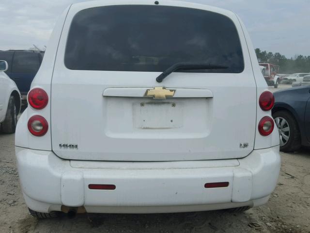 3GNDA13D38S548833 - 2008 CHEVROLET HHR LS WHITE photo 9