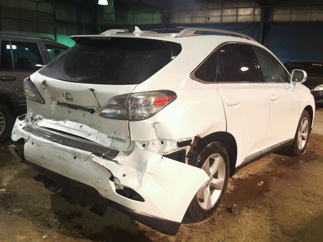 2T2BK1BA1AC076036 - 2010 LEXUS RX 350 WHITE photo 4