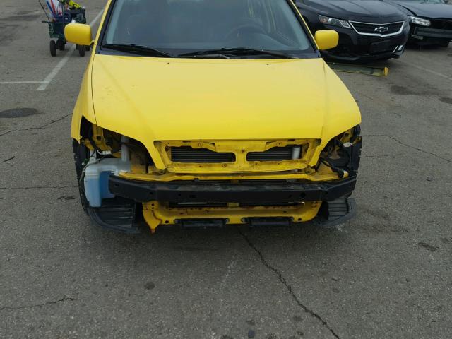 JA3AJ86E63U100408 - 2003 MITSUBISHI LANCER OZ YELLOW photo 9