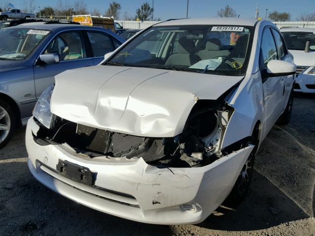 3N1AB6AP8CL637693 - 2012 NISSAN SENTRA 2.0 WHITE photo 2