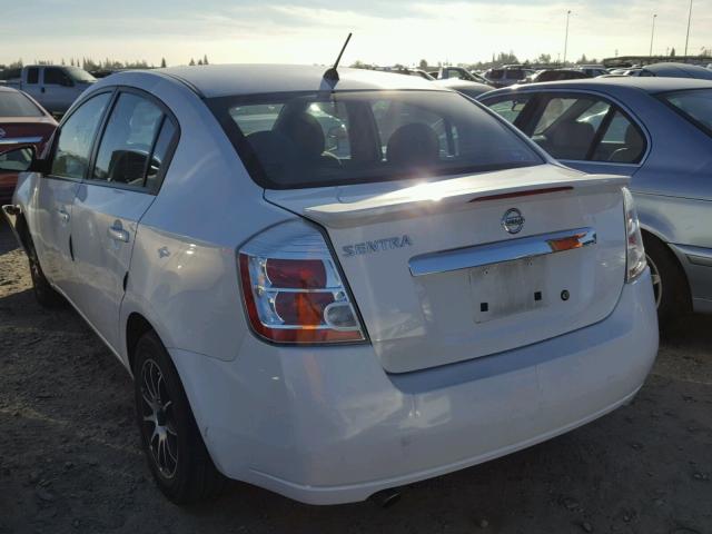 3N1AB6AP8CL637693 - 2012 NISSAN SENTRA 2.0 WHITE photo 3