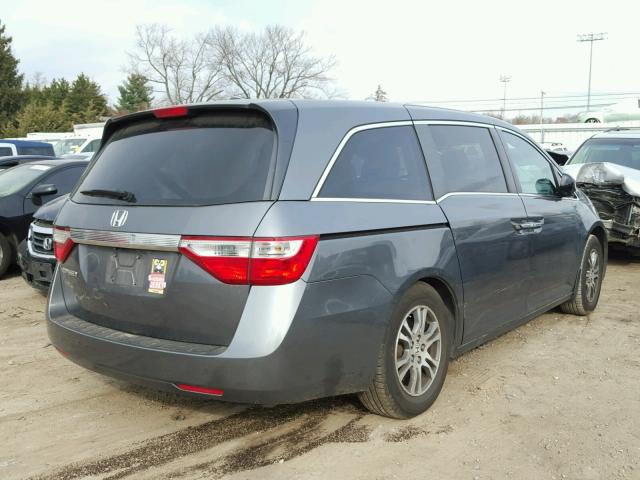 5FNRL5H61DB015117 - 2013 HONDA ODYSSEY EX CHARCOAL photo 4