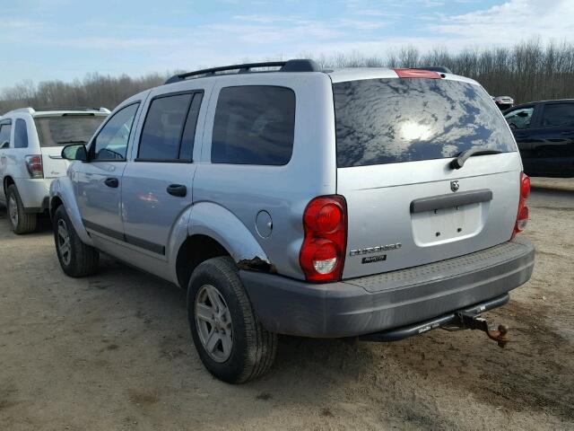 1D4HB38N86F134973 - 2006 DODGE DURANGO SX SILVER photo 3