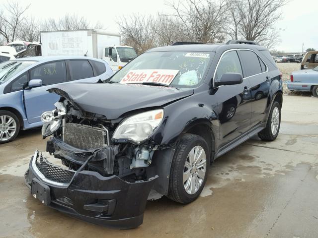 2CNFLDE53B6422055 - 2011 CHEVROLET EQUINOX LT BLACK photo 2