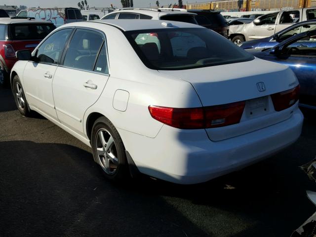 1HGCM56845A060359 - 2005 HONDA ACCORD EX WHITE photo 3