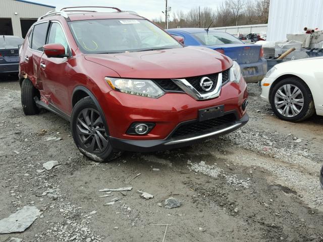 5N1AT2MT7GC738023 - 2016 NISSAN ROGUE S RED photo 1