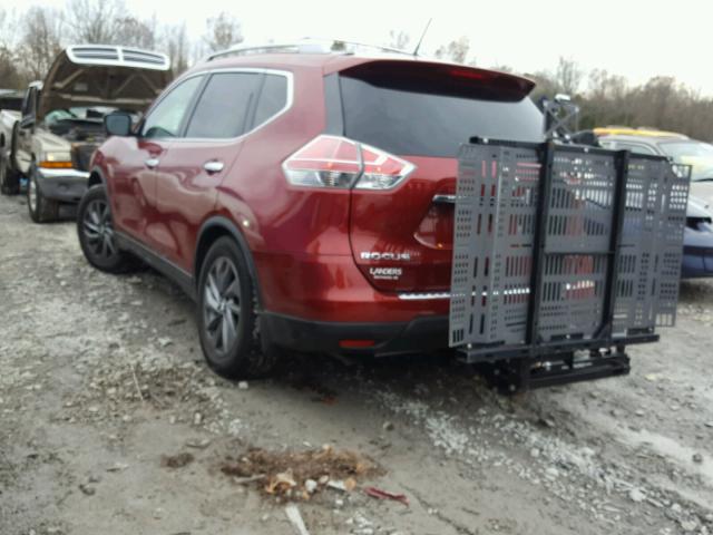 5N1AT2MT7GC738023 - 2016 NISSAN ROGUE S RED photo 3