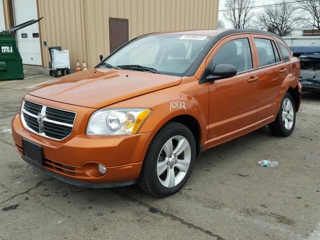 1B3CB3HA9BD128739 - 2011 DODGE CALIBER MA ORANGE photo 2