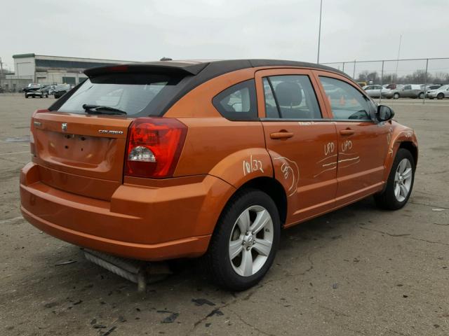 1B3CB3HA9BD128739 - 2011 DODGE CALIBER MA ORANGE photo 4