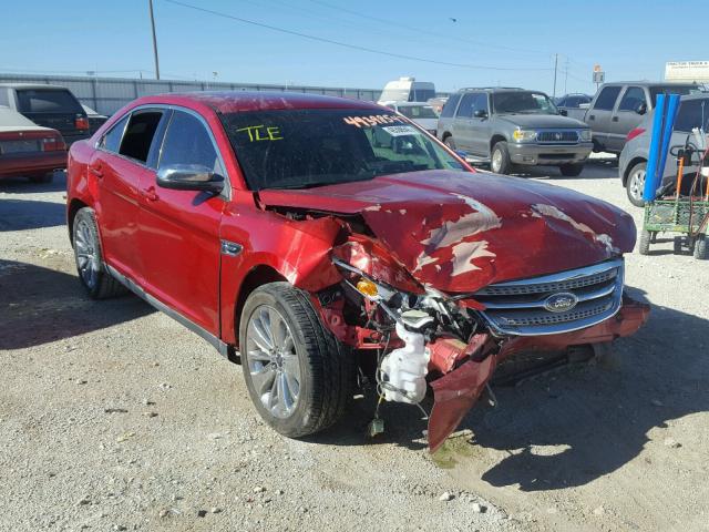 1FAHP2FW4AG143361 - 2010 FORD TAURUS LIM RED photo 1