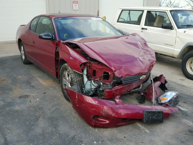 2G1WM15K169342014 - 2006 CHEVROLET MONTE CARL MAROON photo 1