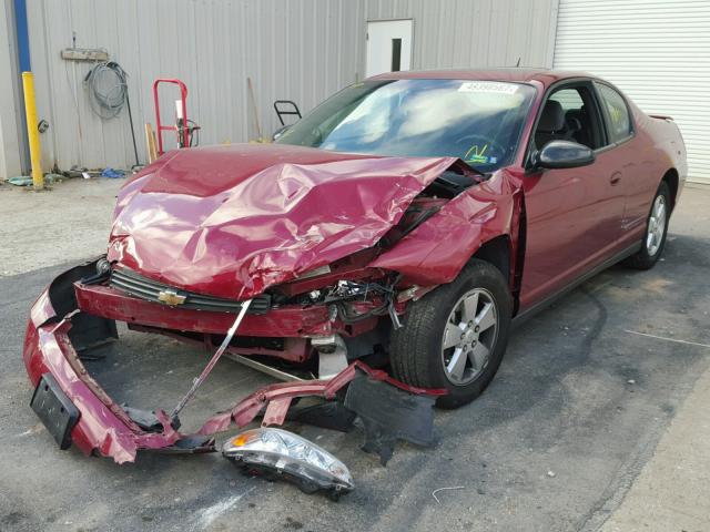 2G1WM15K169342014 - 2006 CHEVROLET MONTE CARL MAROON photo 2