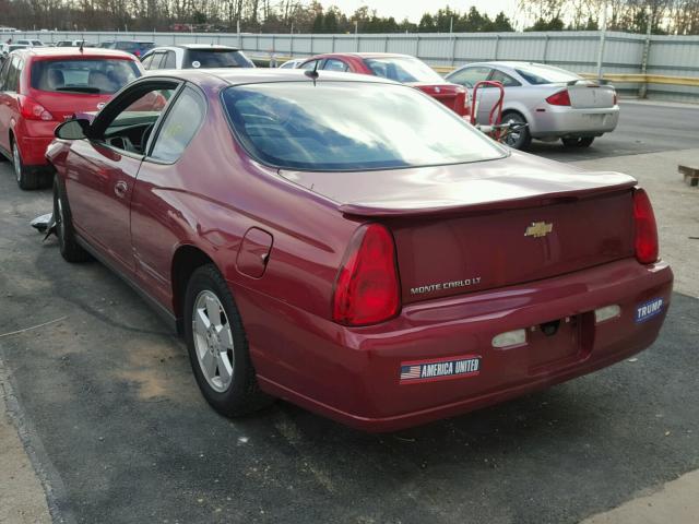 2G1WM15K169342014 - 2006 CHEVROLET MONTE CARL 栗色 照片 3