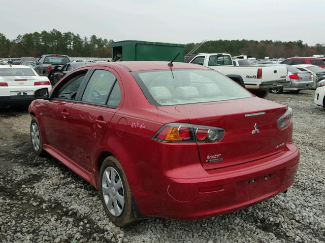 JA32U2FU9FU010416 - 2015 MITSUBISHI LANCER ES BURGUNDY photo 3