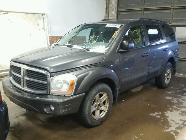 1D4HB48N34F104492 - 2004 DODGE DURANGO SL GRAY photo 2