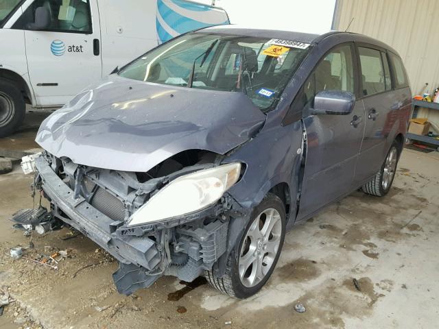 JM1CR293590338986 - 2009 MAZDA 5 GRAY photo 2