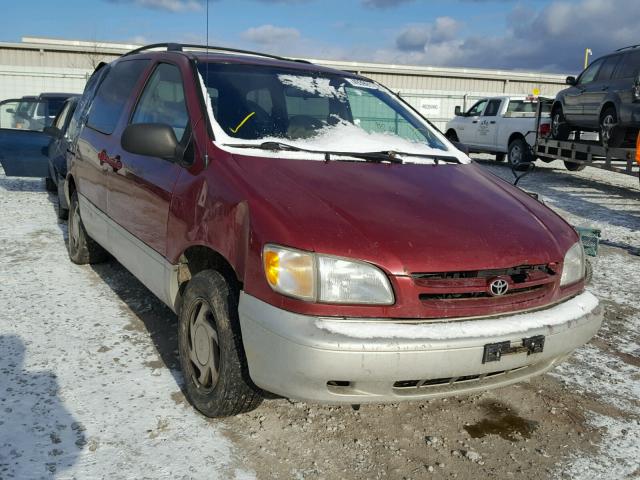 4T3ZF13C4YU293622 - 2000 TOYOTA SIENNA LE MAROON photo 1