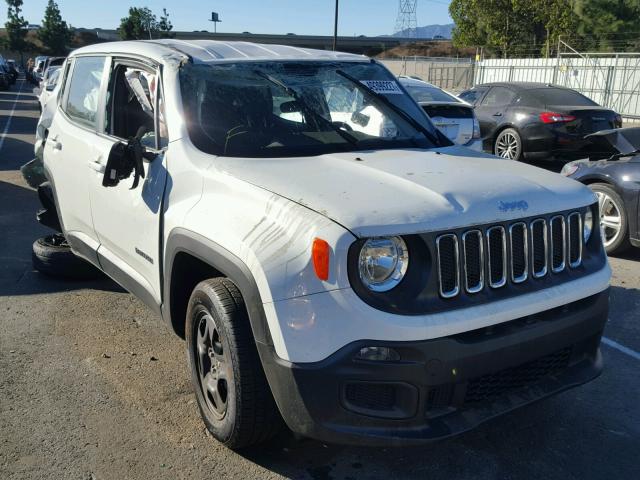 ZACCJAAT3GPD92873 - 2016 JEEP RENEGADE S WHITE photo 1