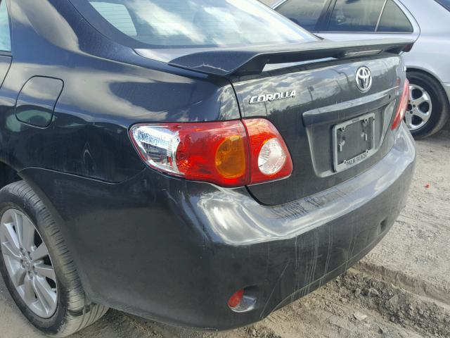 2T1BU40E29C116027 - 2009 TOYOTA COROLLA BA BLACK photo 9