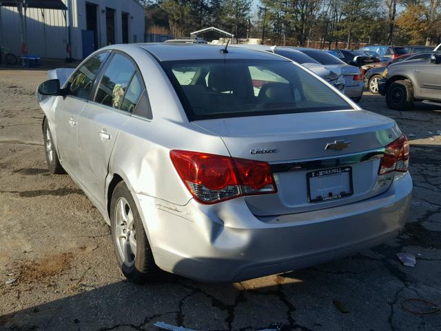 1G1PE5SC1C7287423 - 2012 CHEVROLET CRUZE LT SILVER photo 3