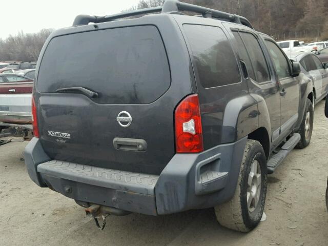 5N1AN08W75C629626 - 2005 NISSAN XTERRA OFF GRAY photo 4