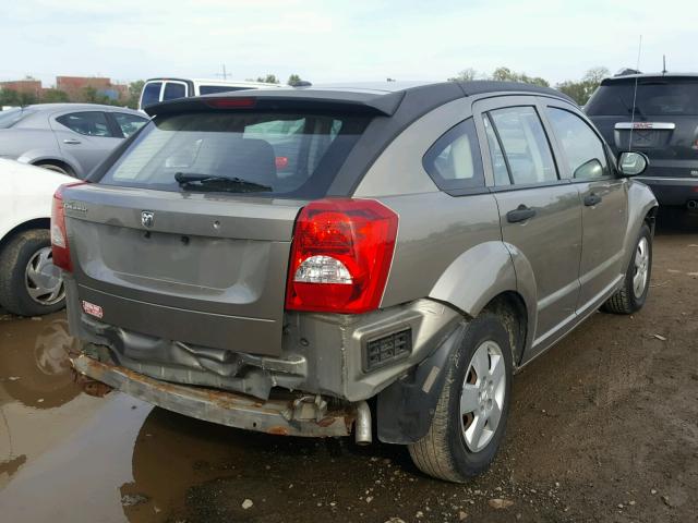 1B3HB28B68D532843 - 2008 DODGE CALIBER TAN photo 4