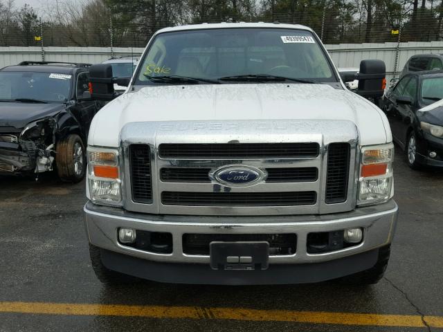 1FTSW21R69EA44648 - 2009 FORD F250 SUPER WHITE photo 9