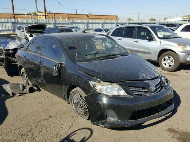 5YFBU4EE3DP153847 - 2013 TOYOTA COROLLA BA BLACK photo 1