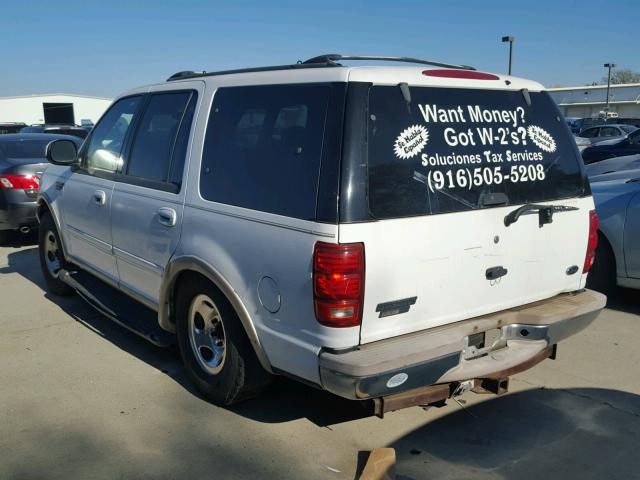 1FMRU17L9XLB25939 - 1999 FORD EXPEDITION WHITE photo 3