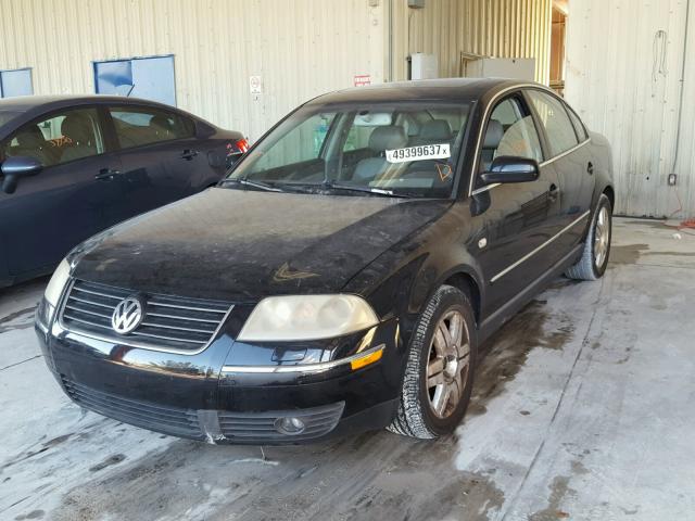 WVWUK63B03P278663 - 2003 VOLKSWAGEN PASSAT W8 BLACK photo 2