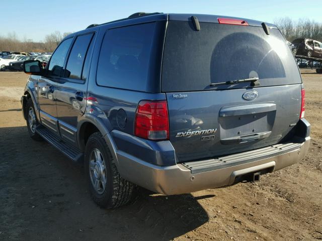 1FMFU18LX3LA40717 - 2003 FORD EXPEDITION BLUE photo 3