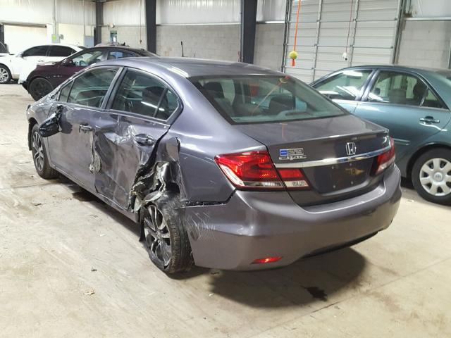 19XFB2F8XFE264890 - 2015 HONDA CIVIC EX GRAY photo 3