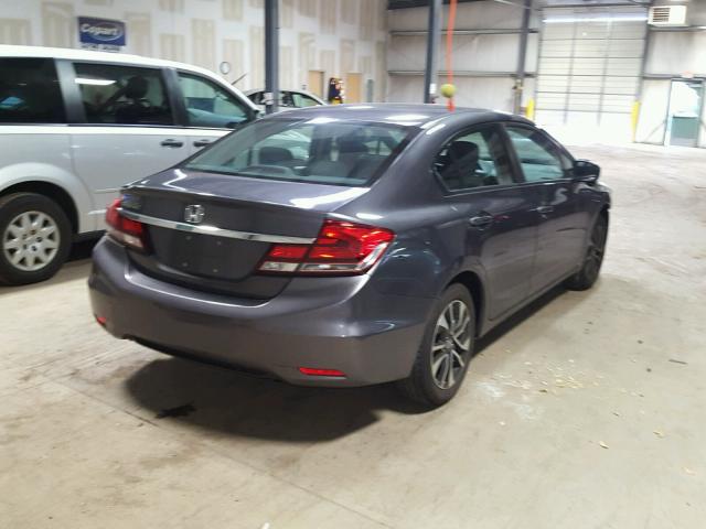 19XFB2F8XFE264890 - 2015 HONDA CIVIC EX ნაცრისფერი ფოტო 4