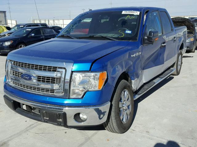 1FTFW1CT2DFC71505 - 2013 FORD F150 SUPER BLUE photo 2