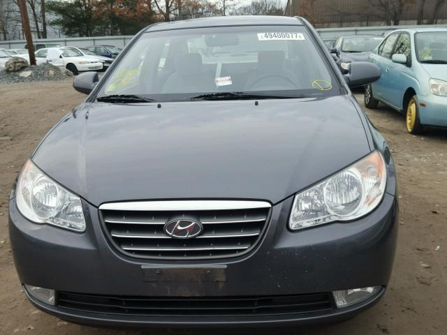 KMHDU46D47U176555 - 2007 HYUNDAI ELANTRA GL GRAY photo 9