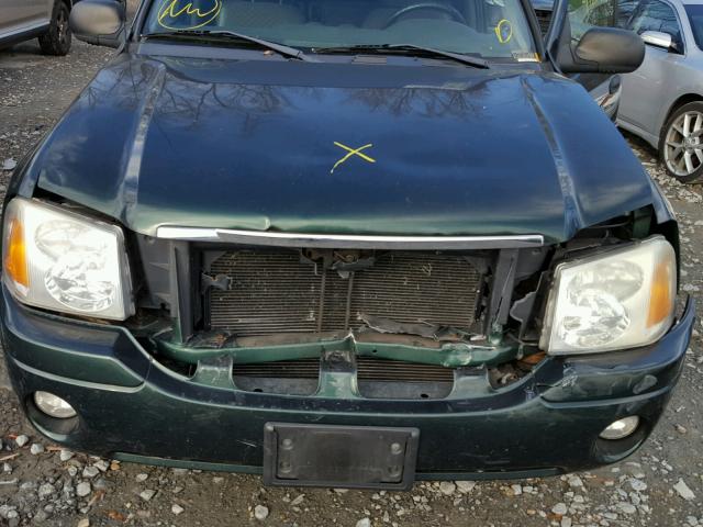 1GKET12S846173757 - 2004 GMC ENVOY XUV GREEN photo 7